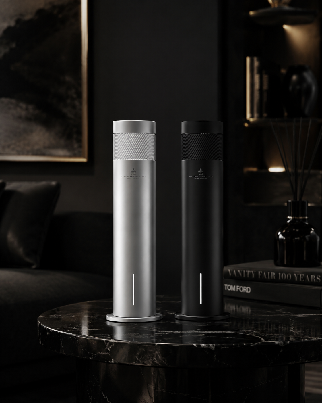 Wireless App and Remote Cylinder Luxury Diffuser