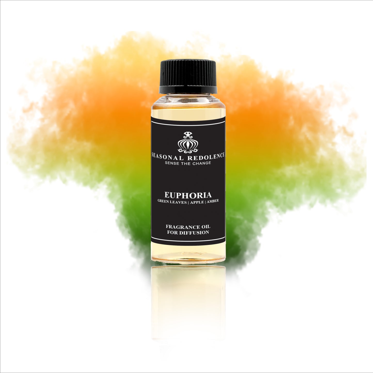  Euphoria opens with the crisp freshness of green leaves and a lush canopy, setting a serene tone. Its heart combines the delicate sweetness of apple, jasmine, and lily of the valley, delivering a graceful and refined floral touch. The scent rests on a warm base of amber and vanilla, offering a smooth and elegant finish that lingers beautifully. Perfect for those seeking a sophisticated and balanced fragrance experience.