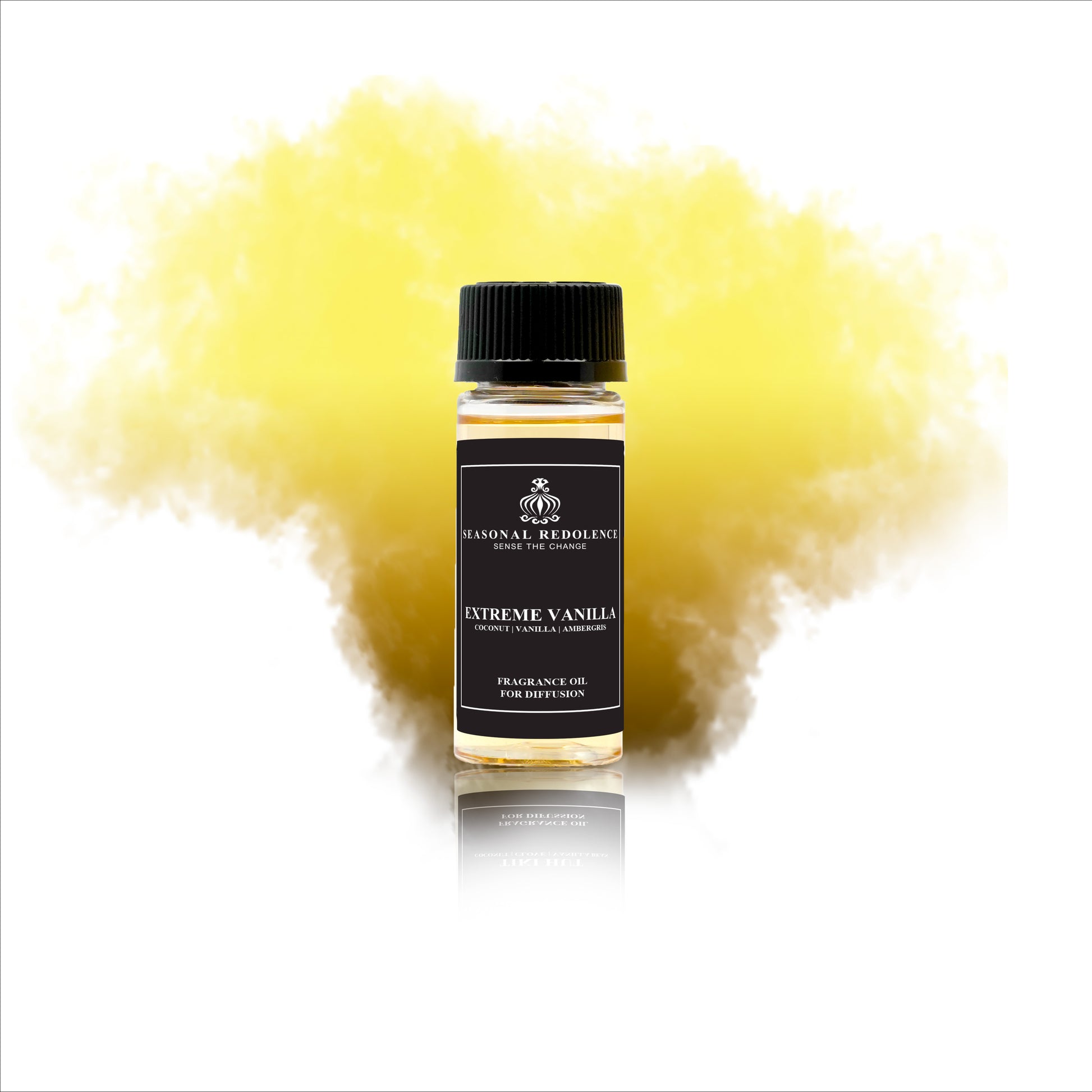 Extreme Vanilla opens with creamy coconut and rich milk notes, creating a smooth and inviting introduction. The heart centers on pure vanilla, enhancing the fragrance’s warm and luxurious character. A base of ambergris and musk adds depth and sensuality, leaving a sophisticated and lasting impression. This elegant scent perfectly balances gourmand sweetness with refined warmth for a truly memorable experience.