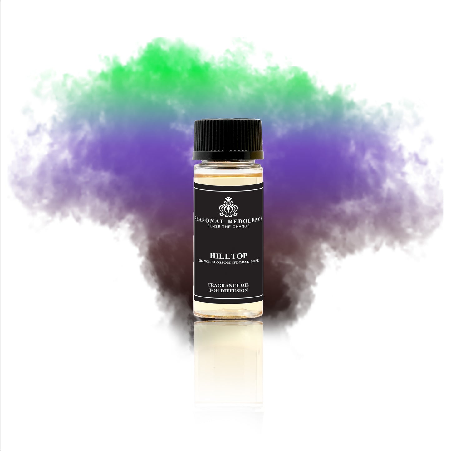 Hilltop opens with the fresh brightness of orange blossom and pine, creating an uplifting and natural introduction. Its heart blends elegant floral notes with soothing lavender, adding a refined and calming character. The fragrance settles into a warm base of musk and cedar wood, delivering a sophisticated and enduring finish that embodies understated elegance.