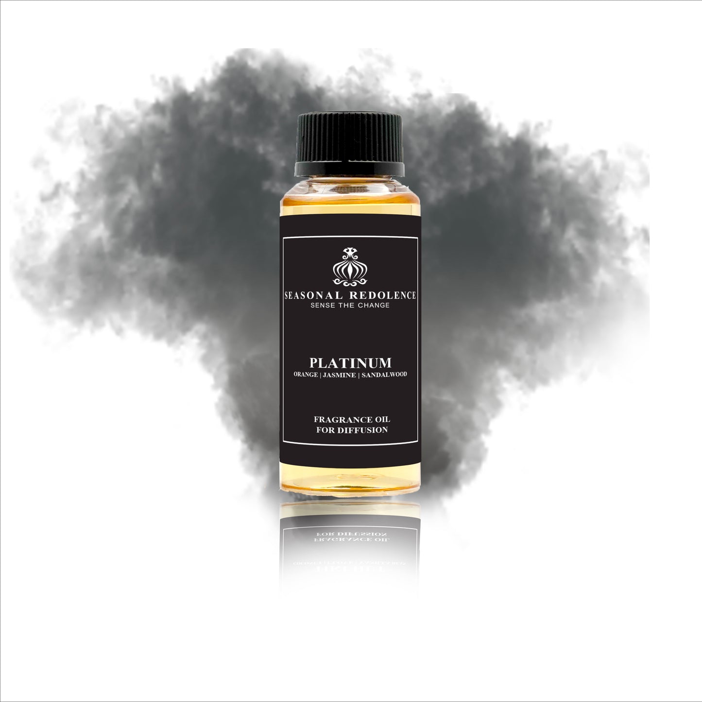 Platinum offers a refined blend of vibrant oranges and tangerines, unfolding into a delicate heart of jasmine, lily of the valley, magnolia, and rose. This elegant composition settles on a warm base of guaiac wood, sandalwood, and musk, creating a sophisticated fragrance that captivates with subtle depth and timeless charm.