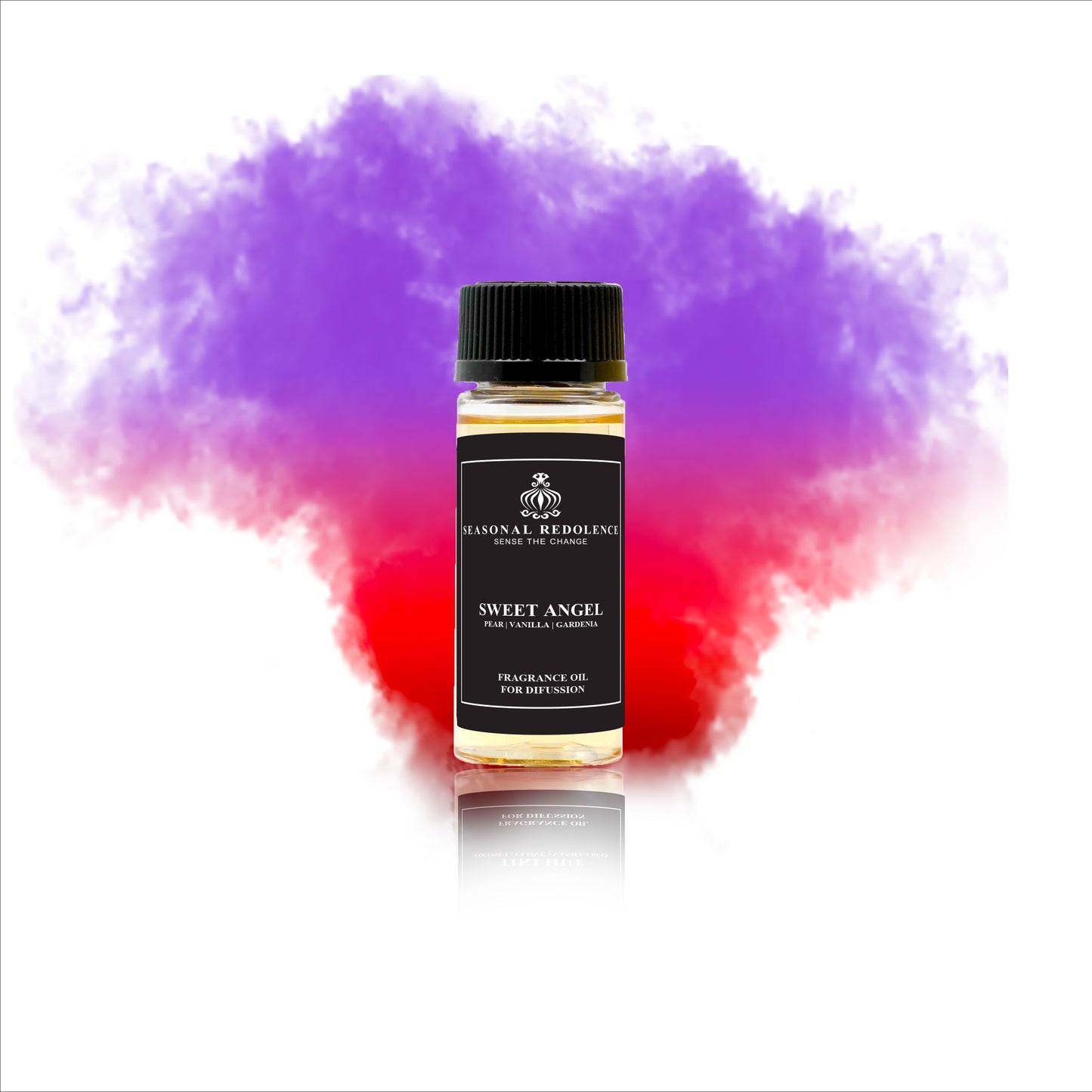 Sweet Angel unfolds with a refined blend of juicy pears, vibrant oranges, lychees, and crisp red apples. At its heart, delicate gardenia, sweet peas, jasmine, freesia, and magnolia create an elegant floral bouquet. The base notes of creamy vanilla, warm benzoin, soft musk, rich praline, amber, and smooth sandalwood provide a luxurious, lasting finish. This sophisticated fragrance balances fresh fruitiness with timeless florals and comforting warmth, perfect for those seeking a graceful and memorable scent e